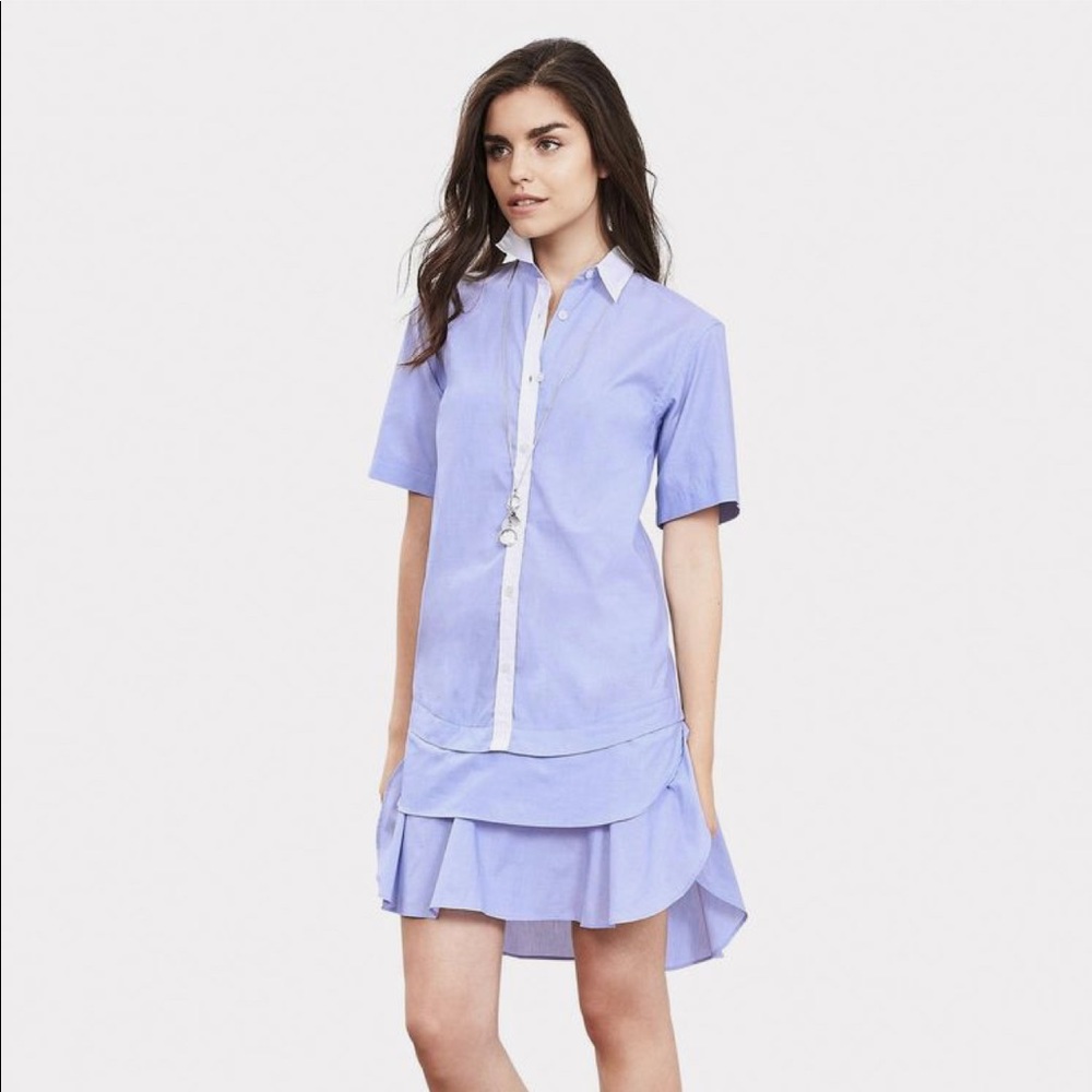 Banana Republic Tiered Shirtdress Sz 6